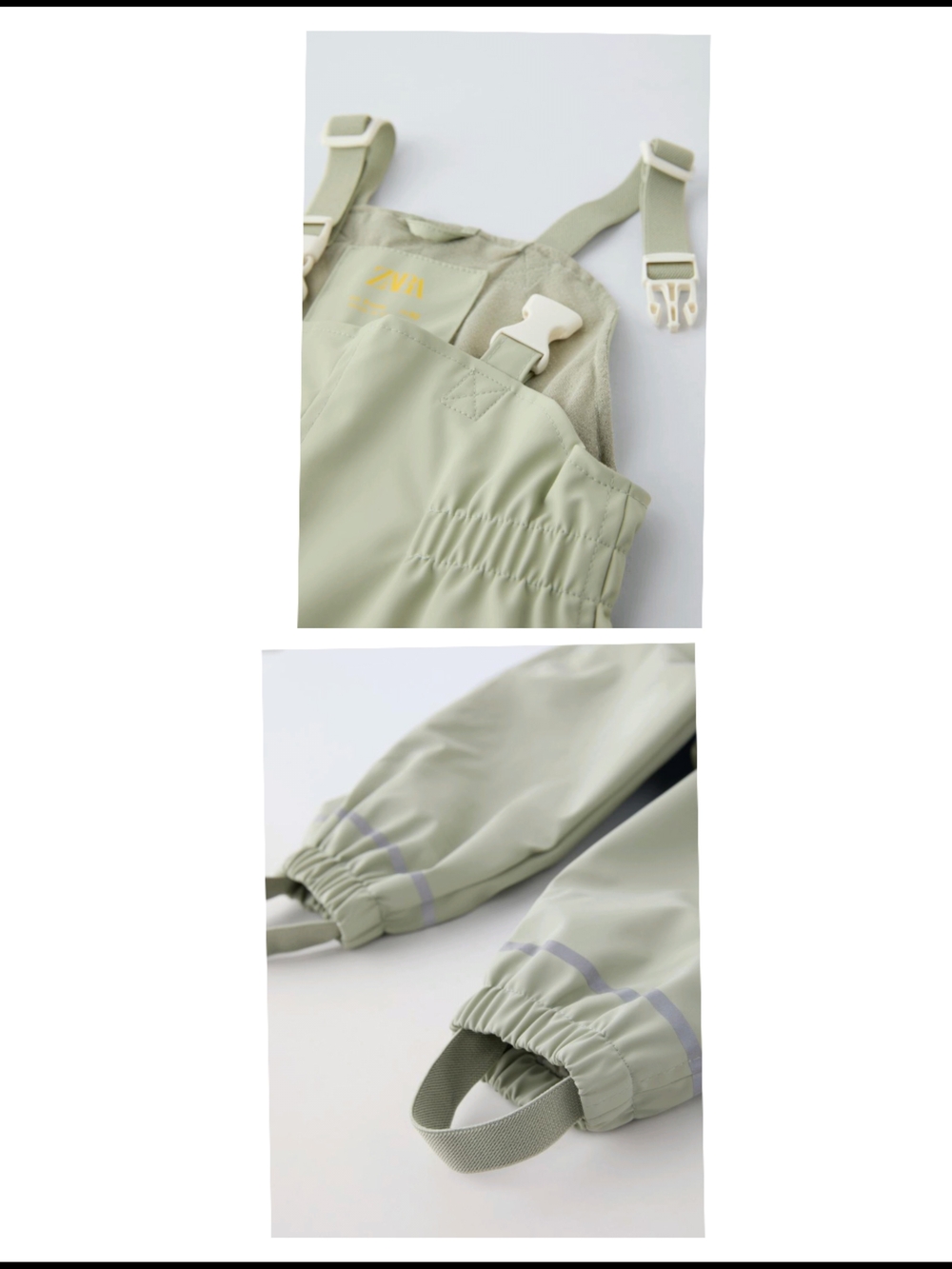 Zara Sage Green Waterproof Overalls - Picture 9 of 15